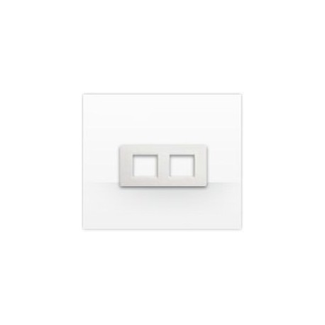 C4802/2BN BTCINO LU-PLAQUE DE 2X2 BLANC