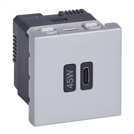 077656L LEGRAND MO-USB C 2M 45 Вт AL