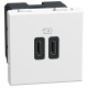 YW4293CC BTCINO BASE LW USB C+C 30W 2M WH