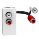 YW4269R BTCINO LW-BASE AUDIO RCAX2 1M WH