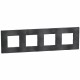 YA4802M4DS BTCINO LW-PLATE 2X4M DARK GREY