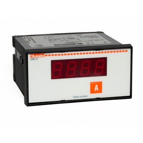DMK01 LOVATO AMMETER, SINGLE PHASE, 1 CURRENT VALUE, 1 MAX CURRENT VALUE, 1 MIN CURRENT VALUE