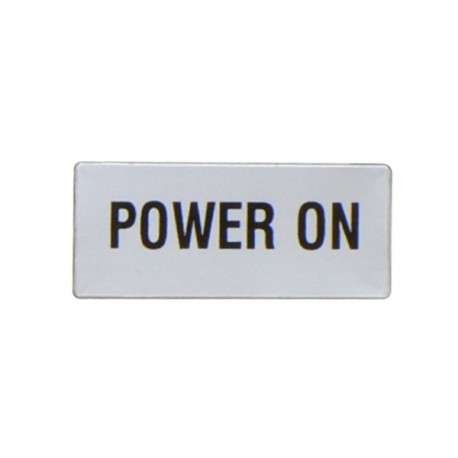 8LM2TAGB229 LM2TAGB229 LOVATO ETICHETTA CON TESTO PER PORTAETICHETTA LPX AU100, POWER ON