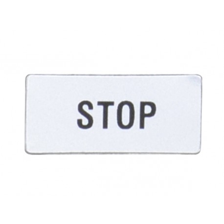 8LM2TAGB230 LM2TAGB230 LOVATO Etiqueta para portaetiquetas LPXAU100 grabada STOP