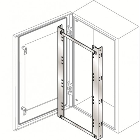 KD8060X ABB Bastidor inoxid.4x25 100 mód. SRX800x600