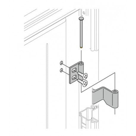 CR0181 ABB N.4 HINGES 180 DOOR OPENING LEFT/RIGHT