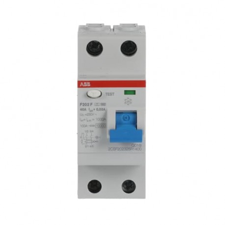 2CSF202325R1400 ABB I. diff. F202 F-40/0.03 2p 40 F 30mA