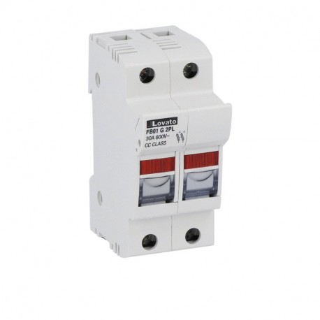 FB01G2PL LOVATO PORTE-FUSIBLE 2P UL CLASSE CC AVEC INDICATEUR.
