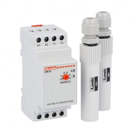 LVMKIT20A024 LOVATO LEVEL CONTROL RELAY LVM20 24VAC + 2 SN1