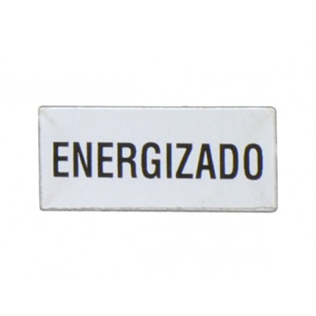 8LM2TAE229 LM2TAE229 LOVATO Etiqueta para portaetiquetas LPXAU100 grabada ENERGIZADO