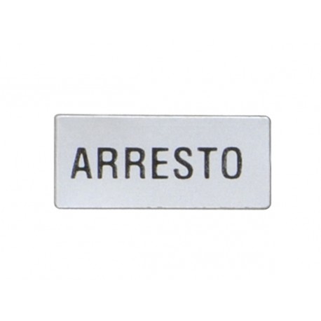8LM2TAI212 LM2TAI212 LOVATO LABEL WITH TEXT FOR LPX AU100 LEGEND HOLDER, ARRESTO