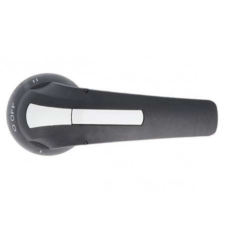 GEX62NC LOVATO PORTE ATTELAGE LEVIER, CADENASSABLES. TYPE DE ROTATION NOIR AVEC VIS DE FIXATION SUR LA PORTE..
