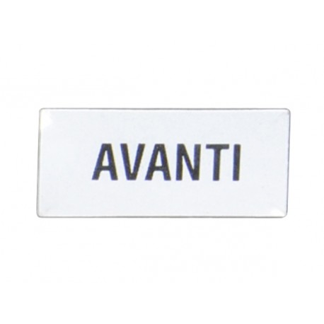 8LM2TAI215 LM2TAI215 LOVATO LABEL WITH TEXT FOR LPX AU100 LEGEND HOLDER, AVANTI