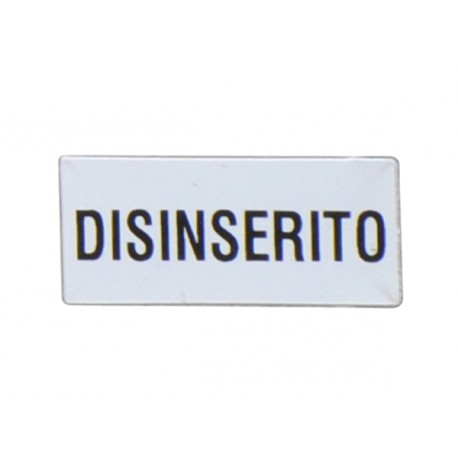 8LM2TAI219 LM2TAI219 LOVATO ETICHETTA CON TESTO PER PORTAETICHETTA LPX AU100, DISINSERITO