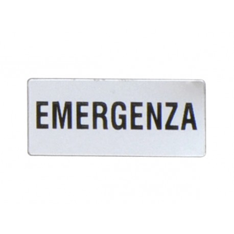8LM2TAI220 LM2TAI220 LOVATO ETICHETTA CON TESTO PER PORTAETICHETTA LPX AU100, EMERGENZA