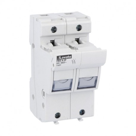 FB02A2P LOVATO 1P. Ohne Licht. 2 Module
