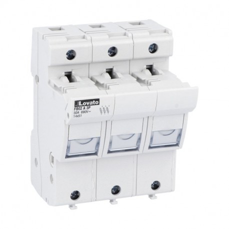 FB02A3P LOVATO Portafusible Seccionable 50A 3 Polos cURus