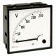 AN364A5001 BTCINO RQ96M Voltmeter DC (mobile Spule) Abmessung: 96x96mm Anschluss: durch Wandler oder Geräte ..