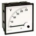 AN364A5001 BTCINO RQ96M Voltmeter DC (mobile Spule) Abmessung: 96x96mm Anschluss: durch Wandler oder Geräte ..