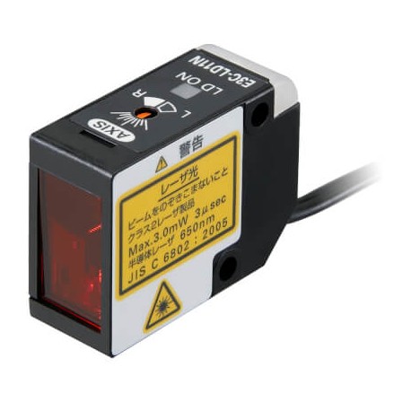 E3C-LD11N 2M E3C 2057G E3CLD11N2M OMRON Laser sensor head, diffuse reflective, 1 m, spot beam, 2 m cable