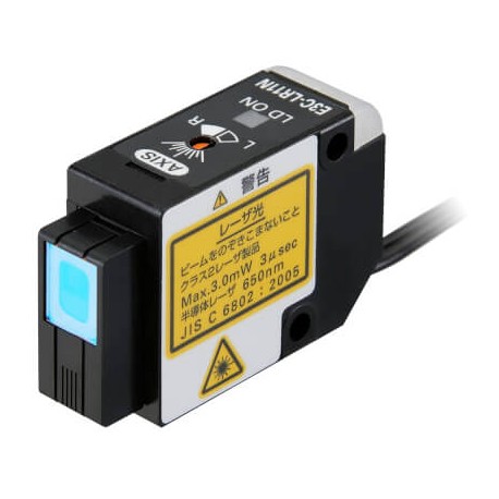 E3C-LR11N 2M E3C 2058E E3CLR11N2M OMRON Laser sensor head, coaxial retro-reflective, 7 m, variable spot, 2 m..