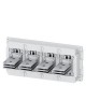 3WA9111-1AN41 SIEMENS Rear Wall for cradle (guide frame), with T-Connectors (horizontal), Frame Size 1, 4-po..