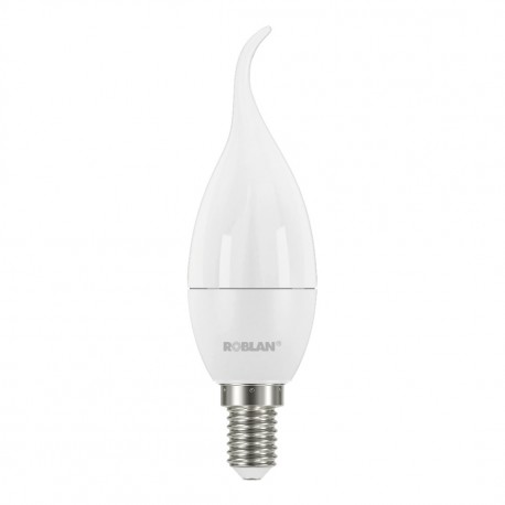 C37FLAMEBE14 ROBLAN LED Bougie 5W 6500K Blanc E14 470lm 220-240V