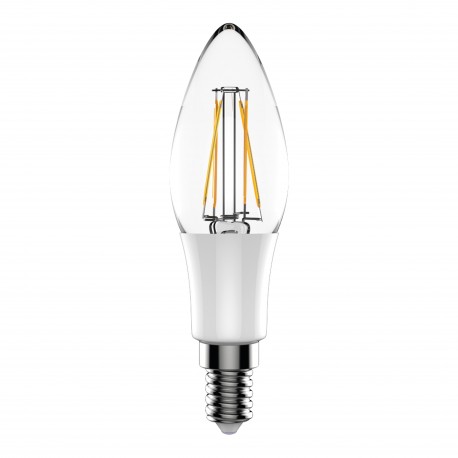 VINC3505E14CD ROBLAN Vintage Filament Candle C35 5W E14 2700k 450Lm Clear Adjustable