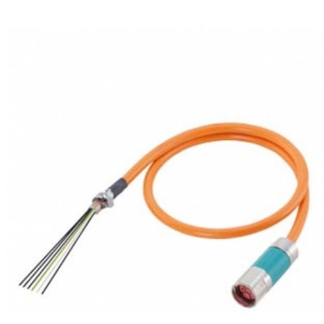 6FX5002-5CG01-1AJ0 SIEMENS Connectorized power cable Type: 6FX5002-5CG01 4x 1.5 C, Connector tam. 1 (SINAMIC..