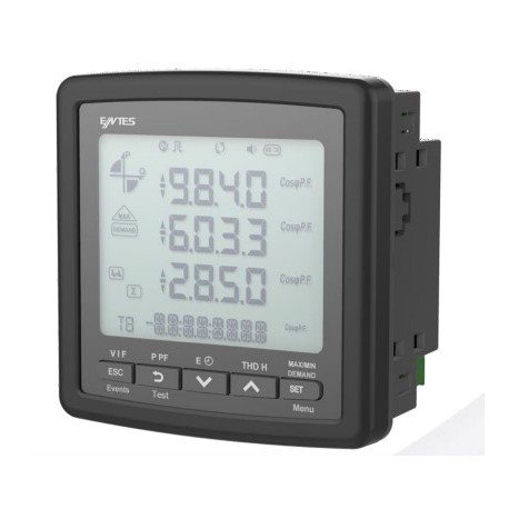 MPR-47S-0.5 40101037 ENTES Analyseur de réseau triphasé modulaire avec communication par panneau LCD. Il est..
