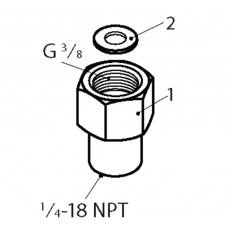 060B030266 DANFOSS REFRIGERATION Accessorio Capezzolo