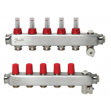 088U0755 DANFOSS HEATING Juego de colectores SSM-5F con caudalímetros