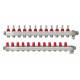 088U0762 DANFOSS HEATING SSM-12F manifold set with flowmeters