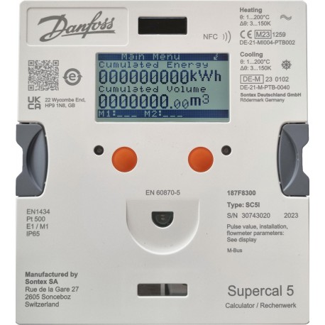 187F8306 DANFOSS HEATING Supercal 5 HC 10л/R 230V M-шина