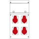 632.4005-013 SCAME QUADRO DISTR. DA PARETE BLOCK4