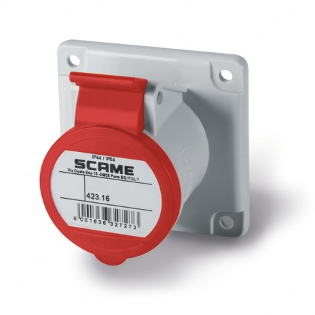 423.1668/RR SCAME EINBAU STECKDOSE IP44 2P+E 16A 9h