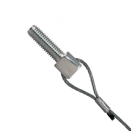 PLTRK3S/M6X45 ZCT2410 TEKNOMEGA ΩZIP Hook terminal series silver 3mt