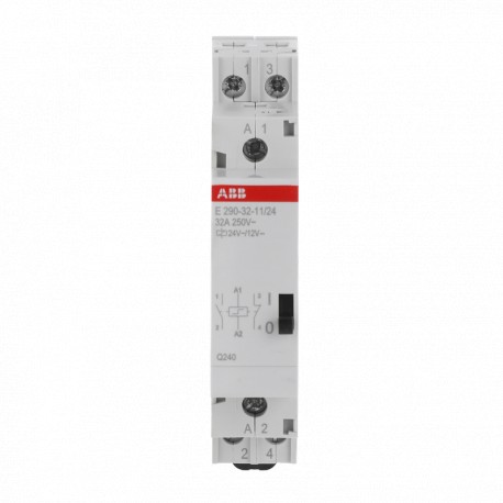 2TAZ322000R2043 ABB T. electrome.E290-32-11/24 2p 32A 1NO+NC