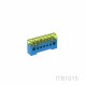 ITB 80-11-B ITB1020 TEKNOMEGA BLOCO DE TERMINAIS UNIPOLAR 80 A 11 SAÍDAS AZUL