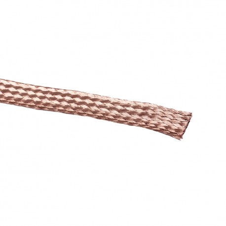 TPR 20-25 TPR1020 TEKNOMEGA TRECCIA PIATTA IN RAME ROSSO 25 MM²