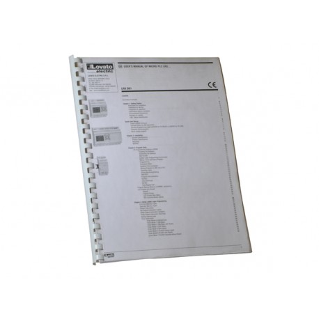 LRXD01 LOVATO USER’S MANUAL ENGLISH EDITION (PAPER)