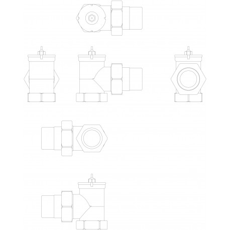 013U0026 DANFOSS HEATING RAV PN10 25/3.1 2-way/8 int. thr Angle