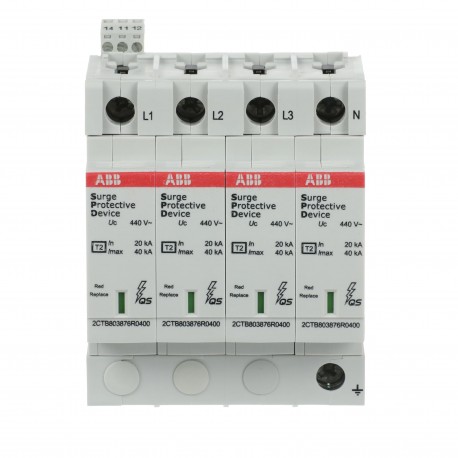 2CTB803873R5300 ABB OVR T2 4L 40-440 P TS QS Surge Protective Device