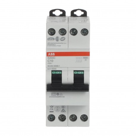 2CDS254280R0104 ABB Int.aut. S204C-C10 4 10A C 6 kA
