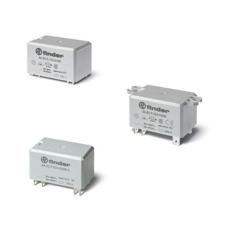 662280240000PAS FINDER 66 Series Power Relays 30 A
