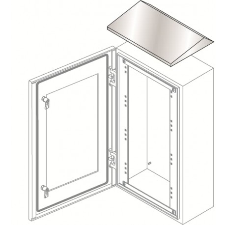 TT6020X ABB Tejadillo armario SRX 600x200, ac. inox.