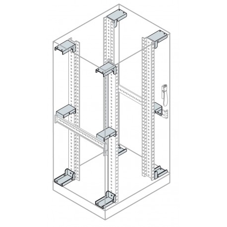 EB8000 ABB 4 MOUNTING BRACKETS RACK FIX L 800
