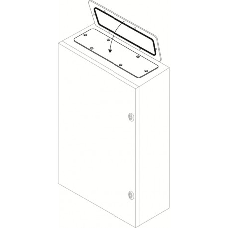 FLN7525X ABB Placa pasacable.ac.inox.500x250x2,5,1ud.
