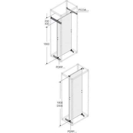 PDRP0500 ABB Guide to plate total height P 500,2 pc.