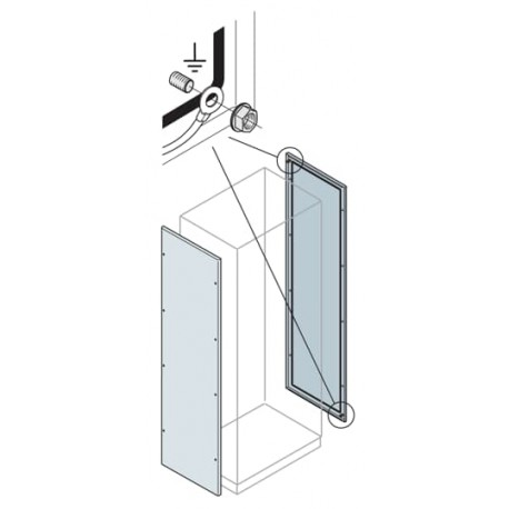 EL2050SPEC ABB IS2 Pannello laterale 2000x500, 2pz. RALSPEC